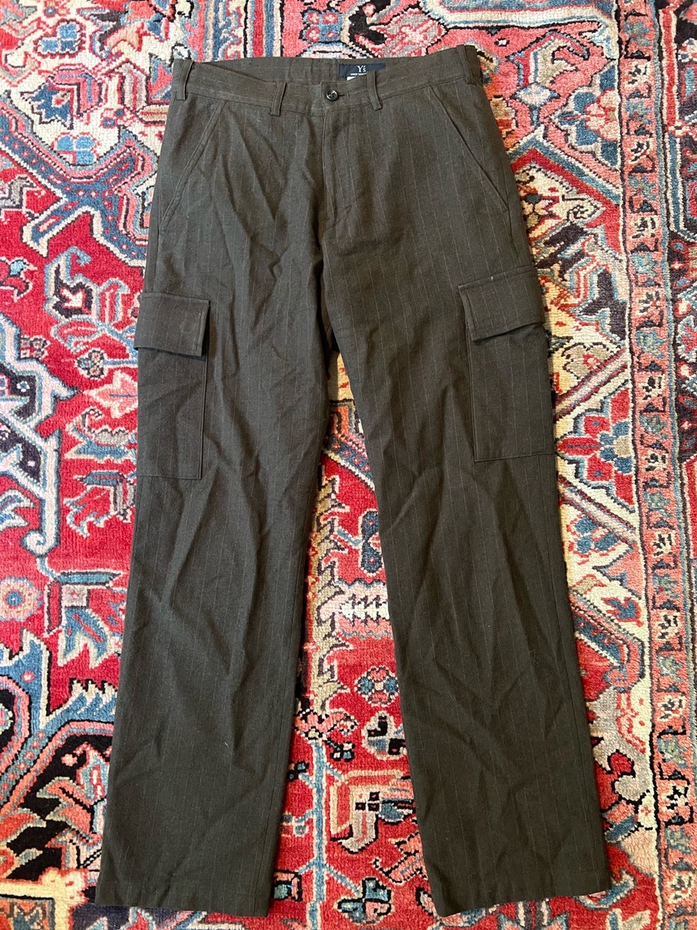 Y’s Yohji Yamamoto Wool Striped Cargo Pants— Womens size 3 or US 6